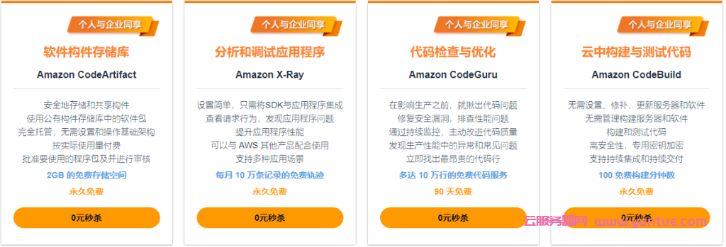 亚马逊云科技云产品春节特惠